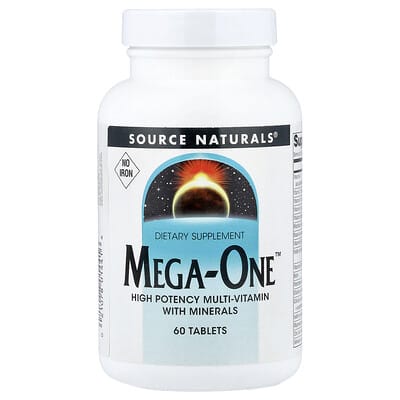 Mega-One™, без железа, 60 таблеток