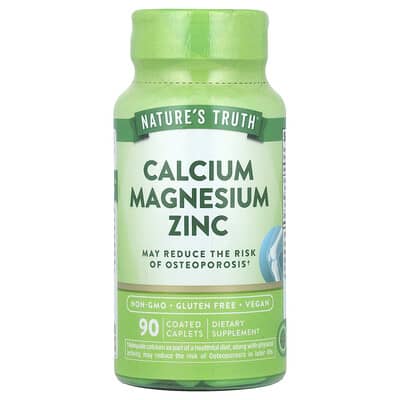 Calcium Magnesium Zinc, 90 Coated Caplets