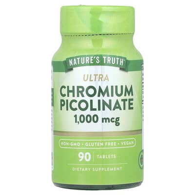 Ultra Chromium Picolinate, 1,000 mcg, 90 Tablets