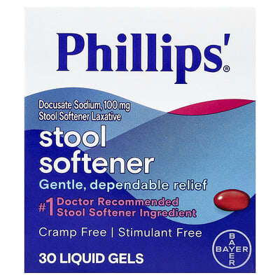 Средство от запоров Phillip's, 100 mg, 30 жидких капсул