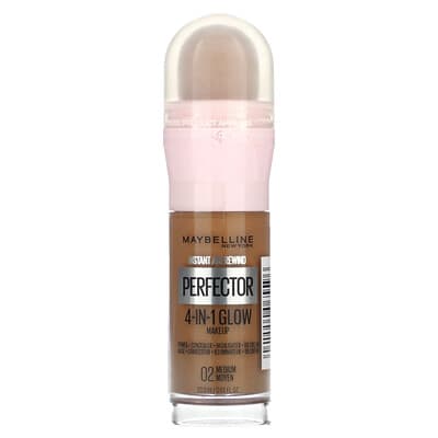 Instant Age Rewind, Perfector 4-in-1 Glow макияж, 02 Medium, 0.68 fl oz (20 ml)