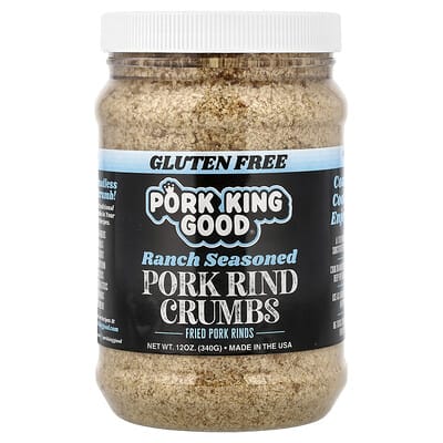 Pork Rind Crumbs, Ranch Seasoned , 12 oz (340 g)