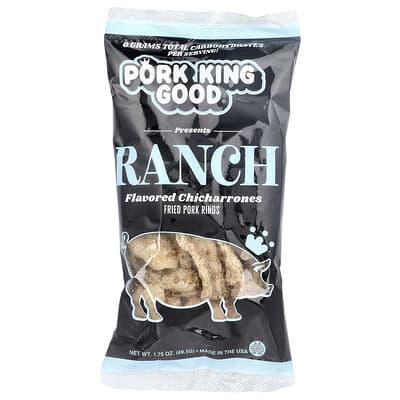 Чипсы Pork King Good Flavored Chicharrones, Ranch, 1.75 oz (49.5 g)