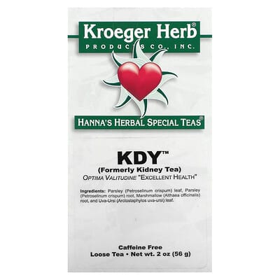 Hanna's Herbal Special Teas®, KDY™, без кофеина, 2 oz (56 g)