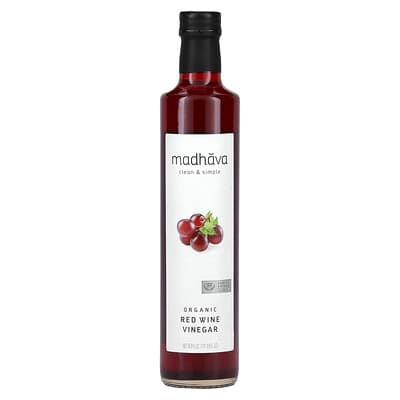 Органический винный уксус Madhava, 16.9 fl oz