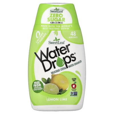 Усилитель вкуса для воды Water Drops®, лимон-лайм, 1.62 fl oz (48 ml)