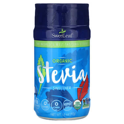 SweetLeaf Stevia Органический подсластитель стевия, 3.2 oz (92 g)
