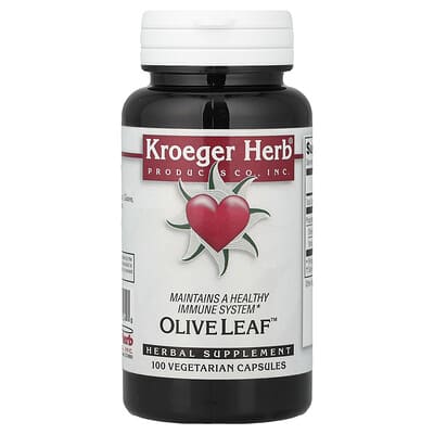 Kroeger Herb Co Olive Leaf™, 100 вегетарианских капсул