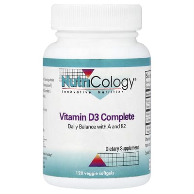 Vitamin D3 Complete , 120 Veggie Softgels
