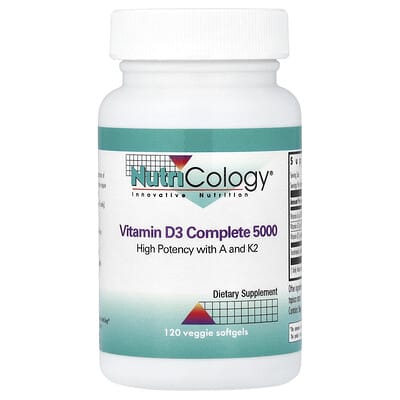 Vitamin D3 Complete 5000, 120 Veggie Softgels