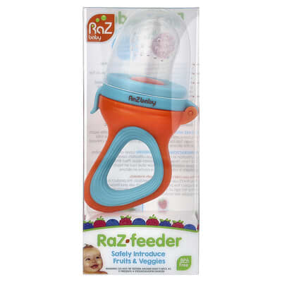 Кормишка Raz-Feeder, 6m+, красная и синяя, 1 шт