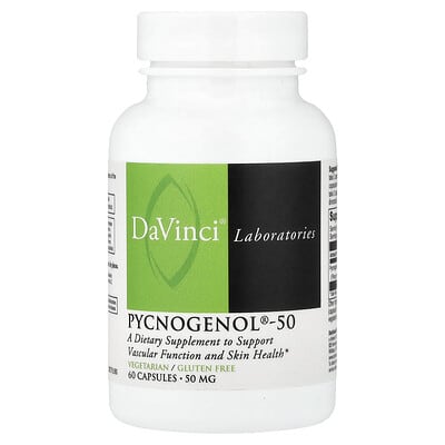 DaVinci Laboratories Pycnogenol®-50, 50 mg, 60 капсул