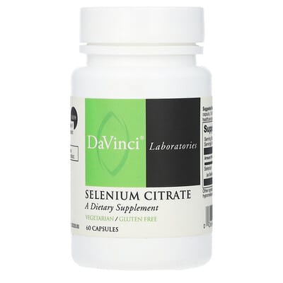 Селен Цитрат Selenium Citrate, 200 mcg, 60 Capsules