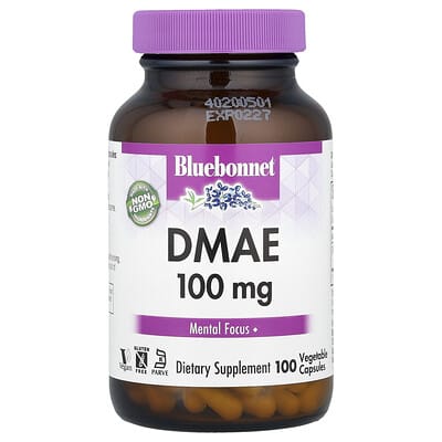 DMAE, 100 mg, 100 вегетарианских капсул