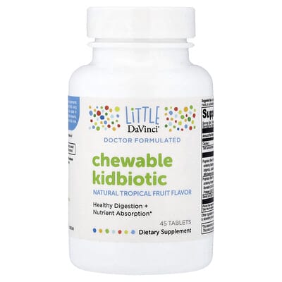Жевательные витамины Kidbiotic Natural Tropical Fruit, 45 таблеток