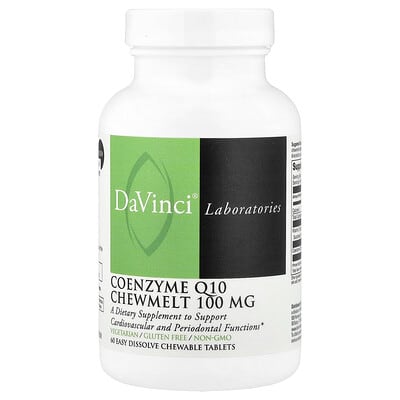 Коэнзим Q10 DaVinci Laboratories Chewmelt, 100 mg, 60 Easy Dissolve Chewable Tablets