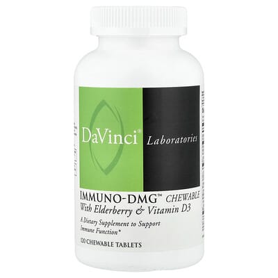 DaVinci Laboratories жевательные таблетки Immuno-DMG™ Elderberry & Vitamin D3