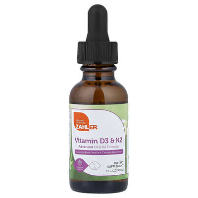 Витамины D3 & K2, 1 fl oz (30 ml)