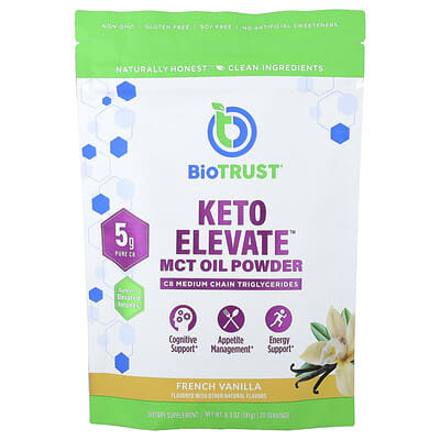 Keto Elevate™, MCT Oil Powder, French Vanilla, 6.3 oz (181 g)