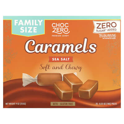 ChocZero карамель с морской солью 9 oz (255 g)