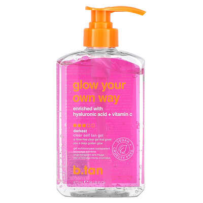 Glow Your Own Way, Clear Self Tan Gel, Darkest , 16 fl oz (473 ml)
