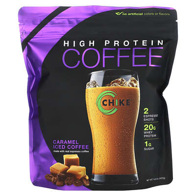 Кофе с протеином Chike Nutrition Caramel 14.8 oz (420 g)