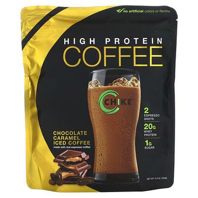 Кофе Iced High Protein, Chocolate Caramel, 15.3 oz (434 g)