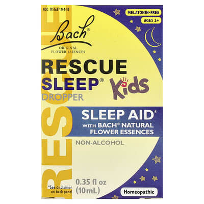 Детский Rescue Sleep® капли, 2+ года, 0.35 fl oz (10 ml)