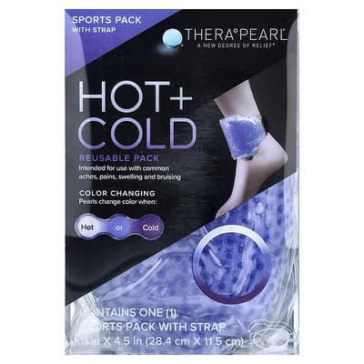Color Changing Hot + Cold Reusable Pack, Sports Pack with Strap, 1 Pack