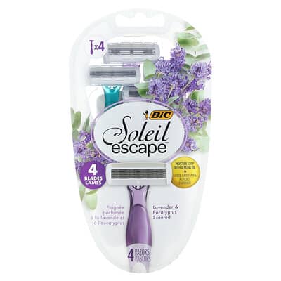 BIC Soleil Escape Женский Disposable Razors Lavender & Eucalyptus 4 Razors