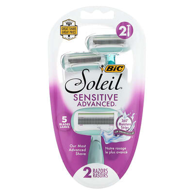 Одноразовые бритвы Soleil Sensitive Advanced, 2 шт