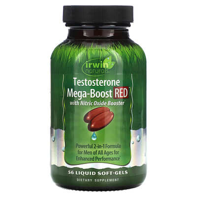Testosterone Mega-Boost Red, 56 жидких мягких капсул