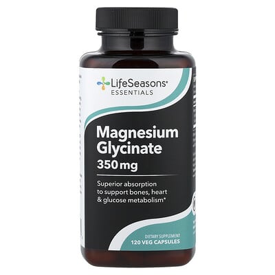 Magnesium Glycinate, 120 Veg Capsules (87.5 mg per Capsule)