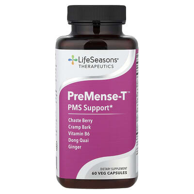 PreMense-T™, поддержка PMS, 60 вегетарианских капсул