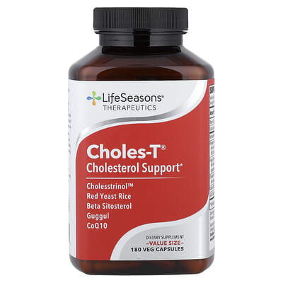 Choles-T®, поддержка холестерина, 180 вегетарианских капсул