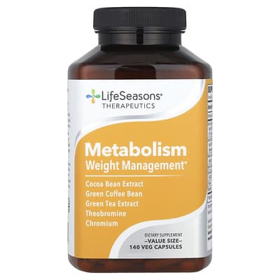 LifeSeasons Therapeutics, Metabolism, Weight Management, 140 вегетарианских капсул
