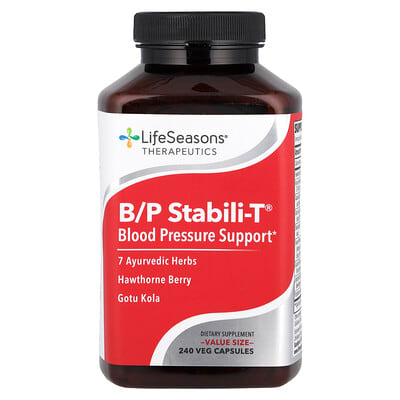 B/P Stabili-T®, поддержка артериального давления, 240 вегетарианских капсул