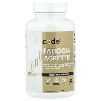 fitcode Fadogia Agrestis 600 mg 30 веганских капсул