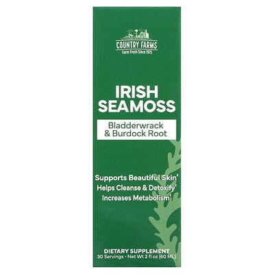 Irish Sea Moss, Bladderwrack & Burdock Root, 2 fl oz (60 ml)