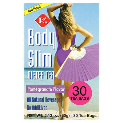 Uncle Lee's Tea Чай для похудения Body Slim Dieter, гранат, 30 чайных пакетиков, 2.12 oz (60 g)