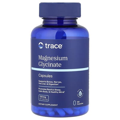 Магний глицинат Trace, 180 Capsules