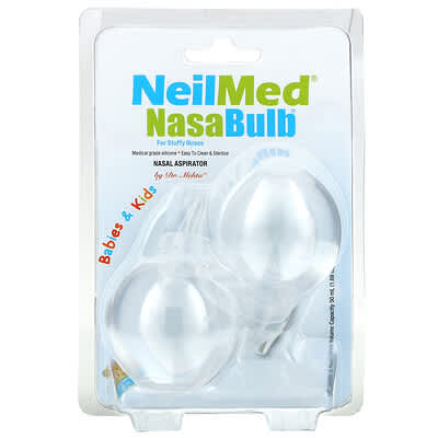 Назальный аспиратор NeilMed NasaBulb, 2 Aspirators, 1.69 oz (50 ml) Each