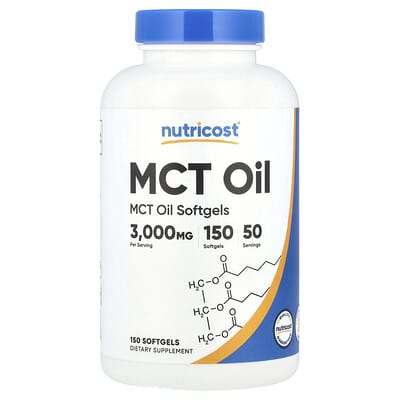 MCT Oil, 150 мягких капсул (1,000 mg на капсулу)