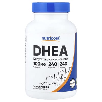 DHEA, 100 mg, 240 капсул