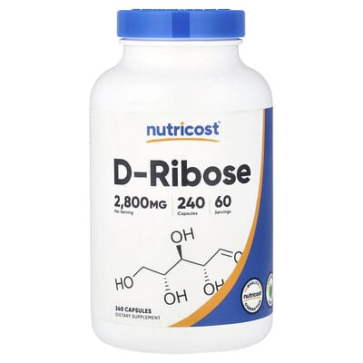 D-Ribose, 240 капсул (700 mg на капсулу)