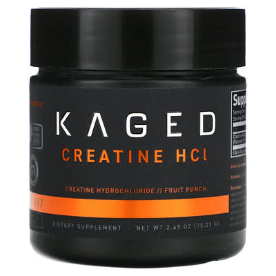 Креатин HCl, Fruit Punch, 75.23 g