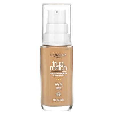 Тональный крем L'Oréal True Match Super-Blendable W6 Warm Medium 1 fl oz (30 ml)