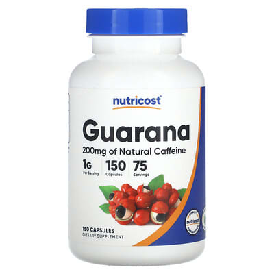 Guarana, 150 капсул (500 mg на капсулу)