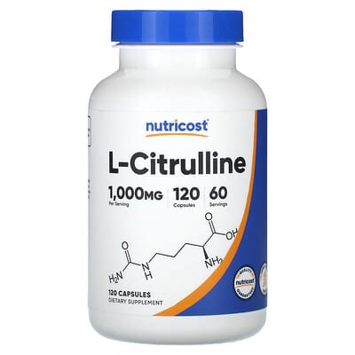 L-Citrulline, 120 капсул (500 mg на капсулу)