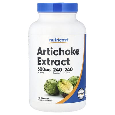 Nutricost Экстракт артишока, 600 mg, 240 капсул